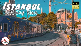 Sunny Summer Day Walking Tour, Istanbul Old City | 4K HDR