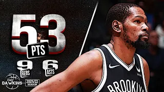 Kevin Durant ERUPTS For 53 Pts x 9 Asts vs Knicks 🔥🔥 | March 13, 2022 | FreeDawkins