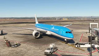 Full push&start and takeoff LLBG KLM B789