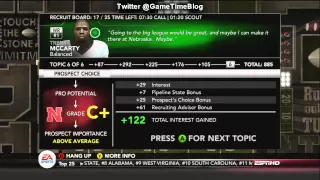 NCAA Football 13 Recruiting Video (Full Season) Nebraska Cornhuskers