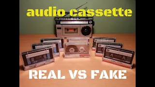 audio cassette fake vs real