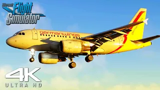 4K | The *NEW UPDATED* A318 V2 In Microsoft Flight Simulator 2020!! | Landing At Flesland Airport