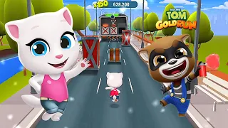 Talking Tom Gold Run - Boss Fight🔥Talking Angela VS Raccoon Boss - Android,ios Gameplay Full screen🔥