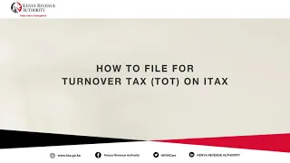 Do you know how to file Turnover Tax on iTax?