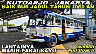 Lantainya Masih Pakai Kayu 😱 Naik Bus Jadul Tahun 1960 an ❗️| trip SUMBER ALAM - Nissan Fuji Coach