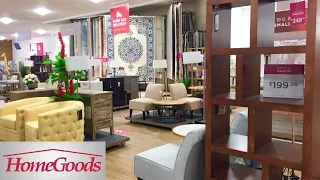 HOMEGOODS HOME FURNITURE SOFAS ARMCHAIRS TABLES DECOR SHOP WITH ME SHOPPING STORE WALK THROUGH