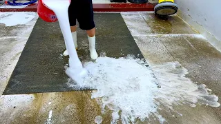 1 hour 30 minutes compilation video - Satisfying relaxation - cleaning dirty carpet