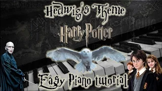 ♫ Hedwig's Theme - Harry Potter [ Easy Piano Tutorial ]. Как играть саундтрек из "Гарри Поттера" ♫