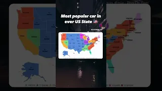 Most popular car in every US State 🇺🇸🚗 #cars #car #us #map #maps #florida #california