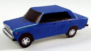 How to make a car with paper. VAZ 2107
