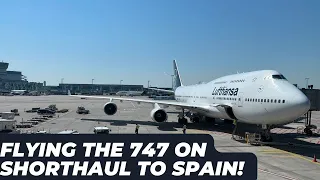 ✈ Trip report | Lufthansa B747-400 | Flying the 747 on short haul to Spain | Frankfurt - Palma ✈