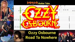 Road To Nowhere - Ozzy Osbourne - Lead Guitar TABS Lesson