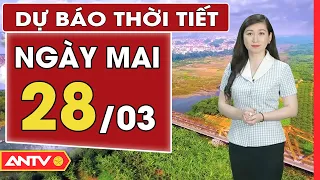 Dự báo thời tiết ngày mai 28/3: Miền Bắc xuất hiện mưa rào và dông, đề phòng mưa đá | ANTV