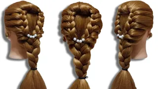 Easy And Beautiful Braid Hairstyle For Long Hair  #hairstyle #hair #simplehairstyle #hairstylegirl