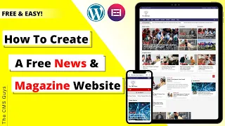 How to Create News Website Using Elementor in WordPress ⚡⚡⚡ | Make a FREE NEWS BLOG