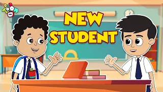 New Student in School | Animated Stories | English Cartoon | Moral Stories | PunToon Kids
