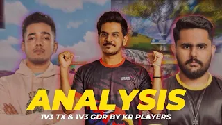 Analysis TX 1v3 & GDR 1v3 By Korean Players | India vs Korea Invitational BGMI