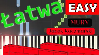 🎹 Mury (Jacek Kaczmarski) - Piano Tutorial (łatwa wersja) 🎵 NUTY W OPISIE 🎼