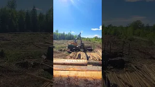 Playing with sticks on a John Deere 1910G!