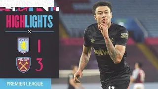 Aston Villa 1-3 West Ham | Lingard Strikes Twice On Hammers Debut! | Premier League Highlights