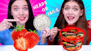 ASMR Heads Or Tails Food Challenge | Eating Sound LiLiBu