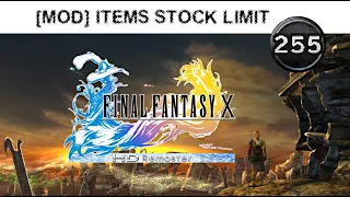 FFX (mod) Change items stock limit from 99 to 255