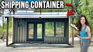 OFFICIALLY DRIED IN! | Building our 20' Container Home (P4)