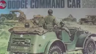 REVIEW VINTAGE AIRFIX 1/35 DODGE COMMAND CAR WITH 250 GALL WATER TANK TRAILER MODEL KIT