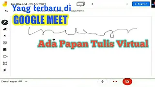 Ada yang baru di fitur GOOGLE MEET,  ada papan tulis virtual