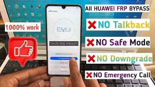 HUAWEI 2021 FRP/Google Lock Bypass/Not Working Emergency backup And Safe mode/Android/EMUI10/ Akash