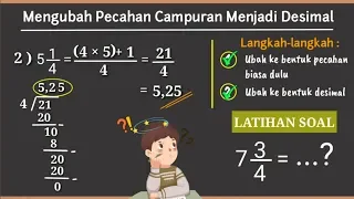 Cara Mengubah Pecahan Campuran ke Desimal dengan Mudah