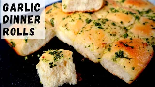 Garlic Dinner Rolls, Soft & Fully Rolls with NO Eggs used- Easy Garlic Bread