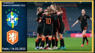 [1-1] | 16.02.2022 | Brazil vs Netherlands | Tournoi de France Femenino 2022 | Women football