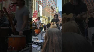 Pierce brothers busking today on bourke street mall