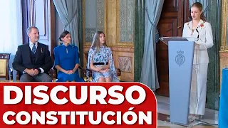 El DISCURSO de la PRINCESA LEONOR tras JURAR LA CONSTITUCIÓN ESPAÑOLA
