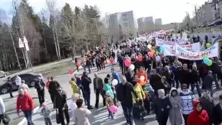 Демонстрация и митинг 1 мая 2016 в Качканаре