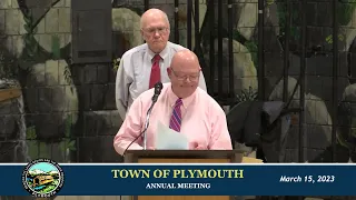 Town of Plymouth 2023 Annual Meeting