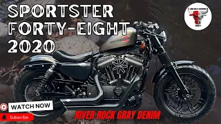 #รีวิวฮาร์เล่ย์ HD SPORTSTER FORTY-EIGHT 2020 สี River Rock Gray Denim 🩶