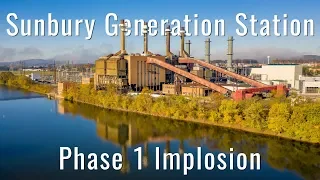 Sunbury Generation Station Implosion - Shamokin Dam, PA