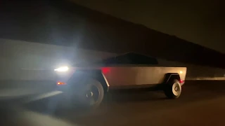 Tesla Cybertruck Spotted on Freeway for the first time, Its Impressive!