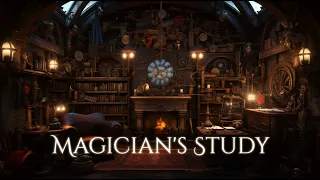 Magician's Study Ambience and Music | calm afternoon in a creative magician's room #ambientmusic