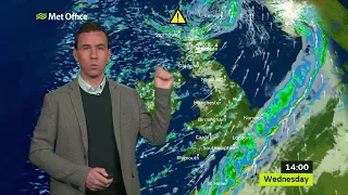 Wednesday mid-morning forecast 24/01/18