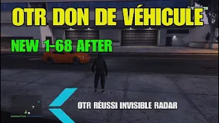 GLITCH OTR NEW POUR DON DE DE VÉHICULE INVISIBLE RADAR Gta 5 online