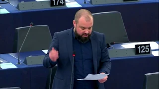 Nikolaj Villumsen EU debates human rights in Russia and the "Foreign Agents" Law