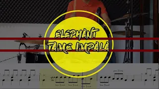 Elephant - Tame Impala (Cover de batería con partitura/Drum cover + sheet music)