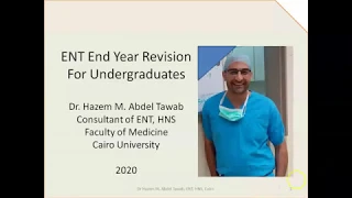 ENT End Year Revision for Undergraduates 1