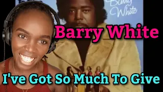 First Time Hearing Barry White - I've Got So Much to Give (1973) | REACTION