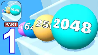 Ball Ladder 2048 - Gameplay Walkthrough Part 1 Levels 1-14 (Android,iOS)