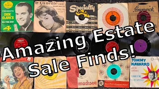 Massive Estate Sale 45, 78, & LP Vinyl Records Score!