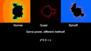 The 3 Mandelbrot fractal Power Morphing Methods (Explanation)